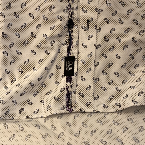 Elie Balleh Modern Fit Button down shirt with accent cuffs - Picture 2 of 4